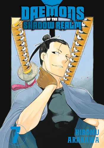 Manga cover: man with swords, number 7, and title "Daemons of the Shadow Realm".