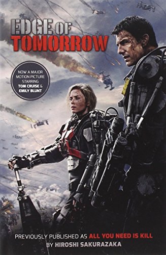 Movie poster for "Edge of Tomorrow" featuring Tom Cruise and Emily Blunt in armor.
