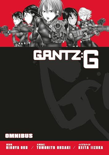 Gantz G Omnibus" manga cover with armed characters against a red and black background.