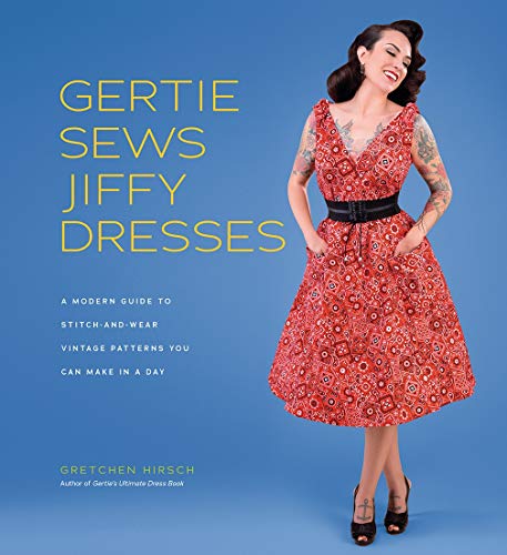 Book cover featuring a woman in a red and white patterned vintage dress.