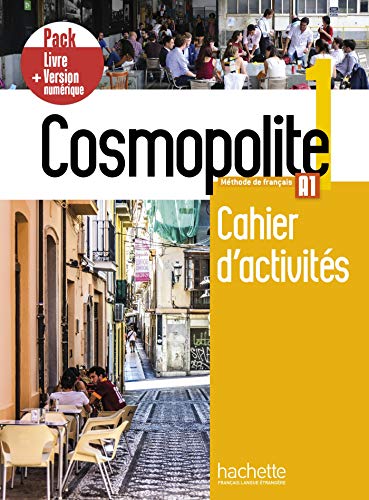 French textbook cover, “Cosmopolite,” with street scene imagery.