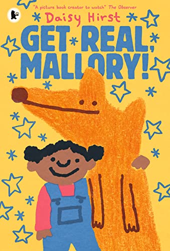 Book cover: girl and fox illustration with bright yellow background.