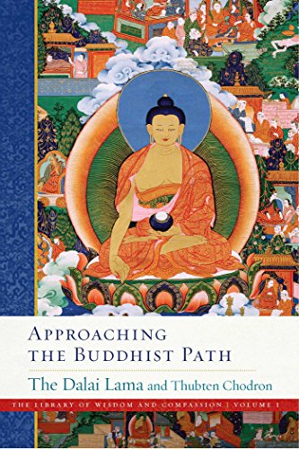 Book cover featuring a central image of the Buddha and colorful Tibetan art.