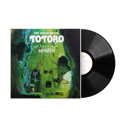 “My Neighbor Totoro” vinyl record with green, leafy album art.
