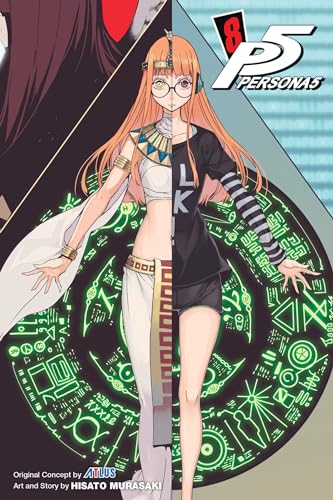 Persona 5, Vol. 8" manga cover featuring Ann Takamaki and a mystical design.