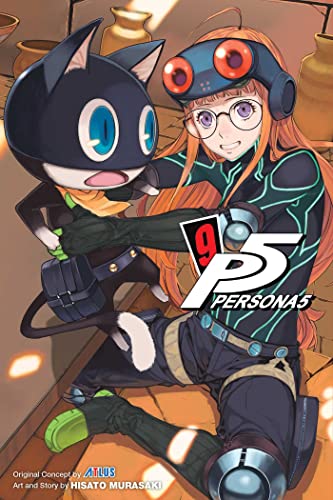 Manga cover featuring Morgana and Makoto Niijima, with a large red "9" logo.