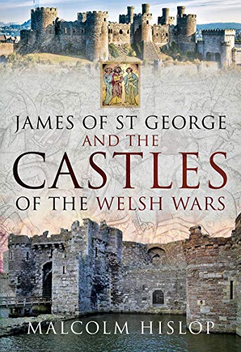 Book cover depicting Welsh castles and a medieval illuminated panel.