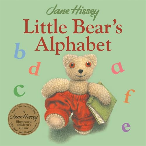 Cover of "Little Bear's Alphabet" featuring a teddy bear with letters.