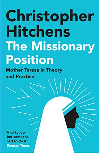 Book cover with blue background, black text, and a stylized silhouette of Mother Teresa.