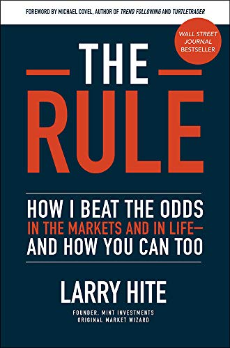 Book cover: "The Rule" by Larry Hite, with bold red and white text.