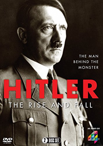 DVD cover featuring a black-and-white image of Adolf Hitler with red and white text overlay.