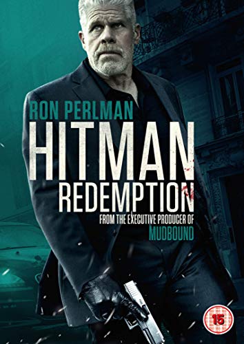 DVD cover for "Hitman: Redemption" featuring Ron Perlman holding a gun.