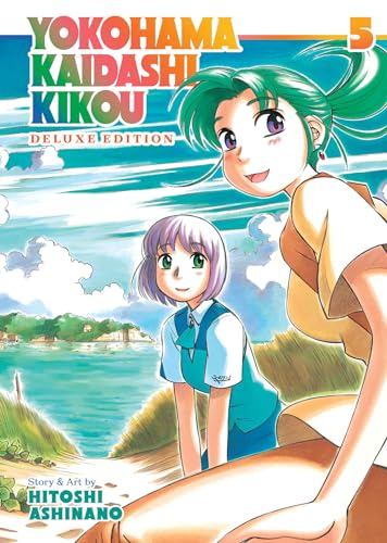 Manga cover featuring two anime-style girls near a coastal landscape under a blue sky.