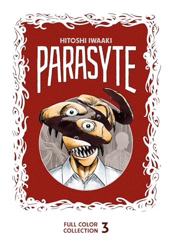 “Parasyte” manga volume 3 cover with a monstrous face and red background.