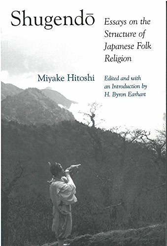 Book cover: “Shugendo” with a mountain landscape and figure in robes.