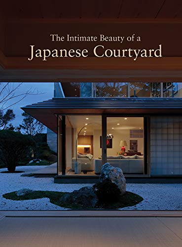 Book cover showing a Japanese courtyard with rocks and greenery.