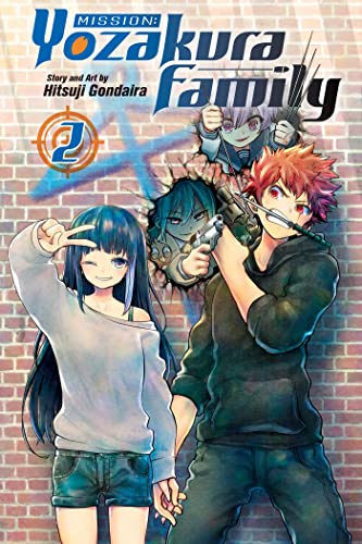 Manga cover featuring four anime-style characters with weapons and vibrant hair.