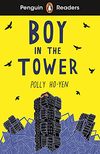 Book cover: "Boy In The Tower" with illustration of a tall building.