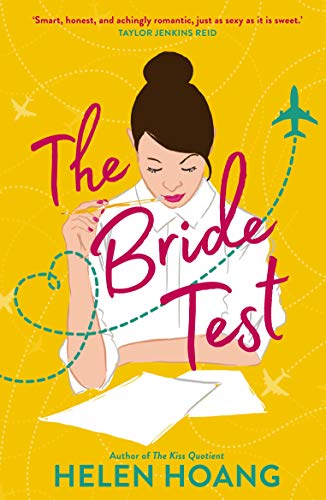 Book cover illustration of a woman writing at a desk against a yellow background.
