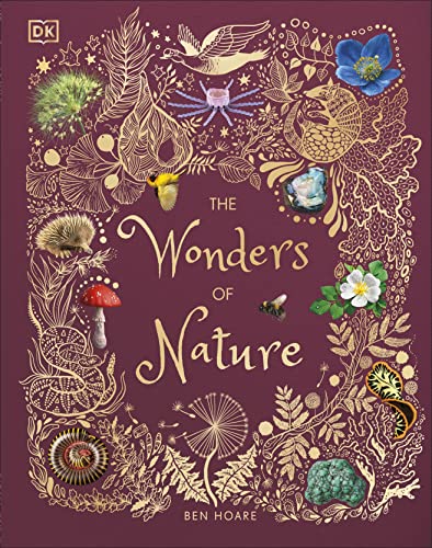 Book cover depicting detailed illustrations of plants, insects, and animals.