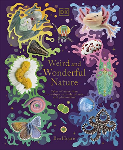 Book cover featuring colorful illustrations of diverse plants and animals.