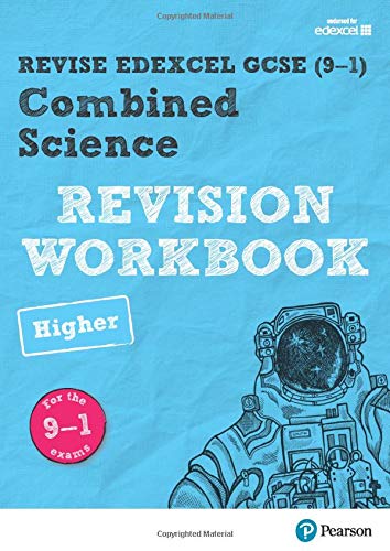 Edexcel GCSE Combined Science revision workbook cover with astronaut image.