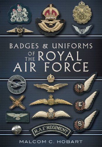 Book cover displaying various Royal Air Force badges and uniform insignia.