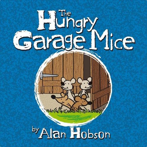 Book cover with cartoon mice peeking from a garage door.