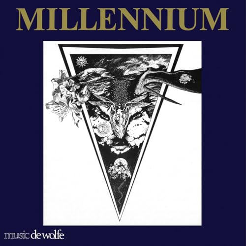 Vinyl record cover: “Millennium” by Hobson, featuring a black and white illustration.