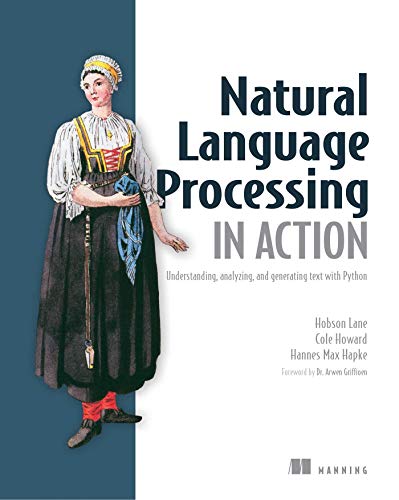 Book cover: "Natural Language Processing in Action" with a historical illustration.