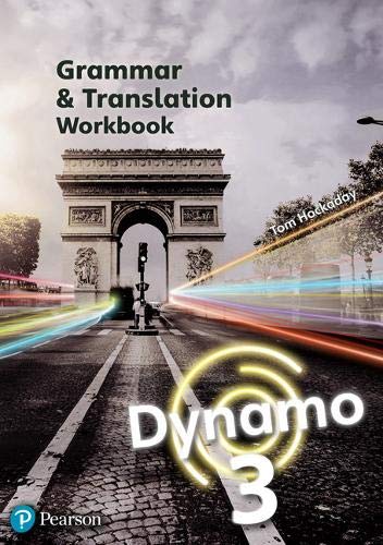 Dynamo 3" grammar workbook cover with the Arc de Triomphe and blurred motion.