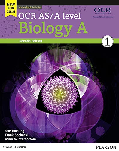 Biology A textbook cover with abstract floral design and text.