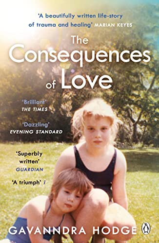 Book cover: “The Consequences of Love” with a photo of two young girls.