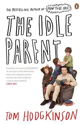 Book cover: parent reading with children climbing on them in a chair.