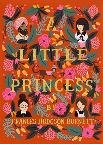 Book cover for “A Little Princess” with floral illustrations and characters.