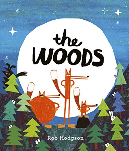 Book cover: stylized animals—foxes, deer, rabbit—beneath a large moon.