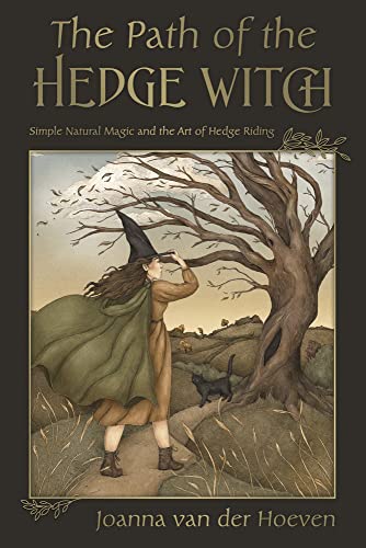 Book cover: woman in a cloak with a tree and black cat.