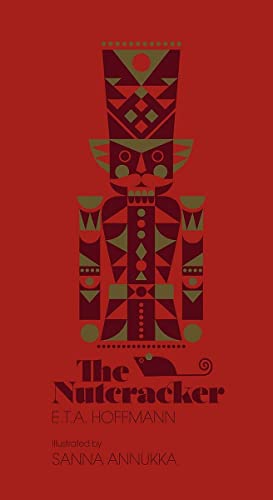 Red book cover featuring a geometric nutcracker illustration and a mouse.