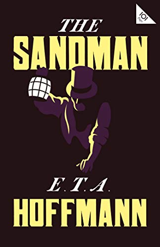 Book cover for The Sandman by E.T.A. Hoffmann featuring a silhouette holding a lantern.