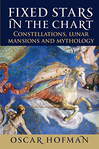 Book cover featuring a classical painting of constellations, including Pegasus, with title and author.