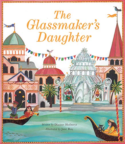 Book cover depicting a colorful, ornate city with gondolas and flags.