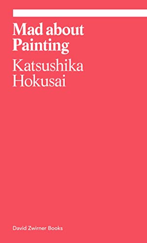 Red book cover with white text: “Mad about Painting: Katsushika Hokusai.”
