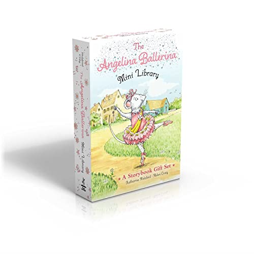 Boxed set of four Angelina Ballerina children’s books with a mouse ballerina.
