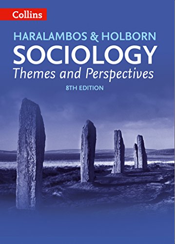 Sociology textbook cover with standing stones against a blurred landscape.