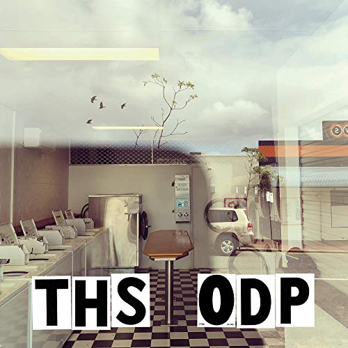 The Hold Steady Open Door Policy pink vinyl record cover with diner scene.