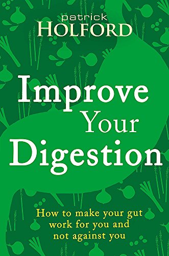 Green book cover with white text: "Improve Your Digestion" and vegetable illustrations.