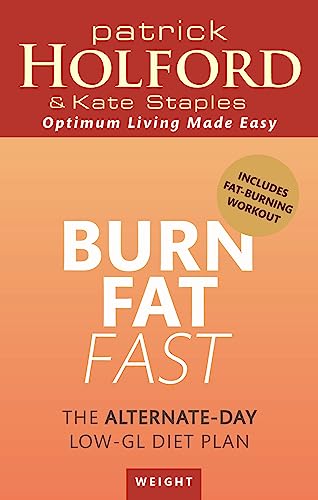 Book cover: "Burn Fat Fast" diet plan by Patrick Holford and Kate Staples.