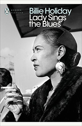 Book cover: Billie Holiday in profile, wearing a fur stole and hat.