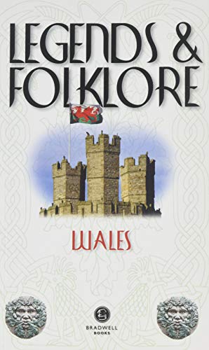 Book cover: "Legends & Folklore Wales" with castle illustration and Welsh flag.