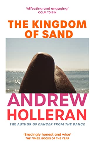 Book cover: orange and purple text over a seascape with a silhouetted head.